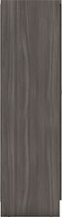 NEVADA 6 DOOR 2 DRAWER MIRRORED WARDROBE - BLACK WOOD GRAIN