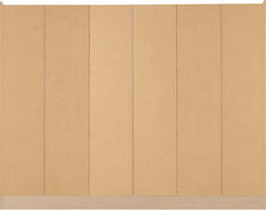 NEVADA 6 DOOR 2 DRAWER MIRRORED WARDROBE - GREY GLOSS/LIGHT OAK EFFECT VENEER