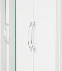 NEVADA 6 DOOR 2 DRAWER MIRRORED WARDROBE - WHITE GLOSS