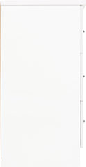 NEVADA 6 DRAWER CHEST - WHITE GLOSS
