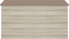 NEVADA BLANKET BOX - GREY GLOSS/LIGHT OAK EFFECT VENEER