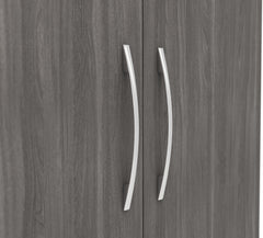 NEVADA PETITE OPEN SHELF WARDROBE - BLACK WOOD GRAIN