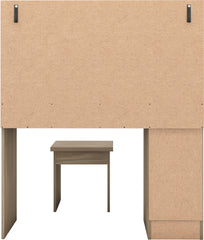 NEVADA VANITY/DRESSING TABLE SET - RUSTIC OAK EFFECT