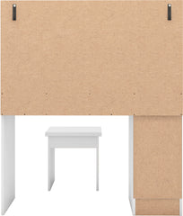 NEVADA VANITY/DRESSING TABLE SET - WHITE GLOSS