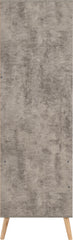 NORDIC 2 DOOR 2 DRAWER WARDROBE - CONCRETE EFFECT/CHARCOAL