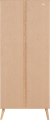 NORDIC 2 DOOR 2 DRAWER WARDROBE - CONCRETE EFFECT/CHARCOAL