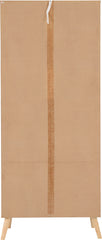 NORDIC 2 DOOR 2 DRAWER WARDROBE - WHITE/DISTRESSED EFFECT