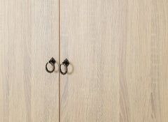 NORDIC 2 DOOR 2 DRAWER WARDROBE - WHITE/DISTRESSED EFFECT