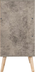 NORDIC 2+2 DRAWER CHEST - CONCRETE EFFECT/CHARCOAL