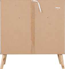 NORDIC 2+2 DRAWER CHEST - CONCRETE EFFECT/CHARCOAL