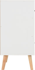 NORDIC 3 DRAWER CHEST - WHITE/DISTRESSED EFFECT