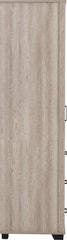 OLIVER 1 DOOR 3 DRAWER OPEN SHELF WARDROBE - LIGHT OAK EFFECT