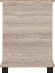 OLIVER 3 DRAWER BEDSIDE - LIGHT OAK EFFECT