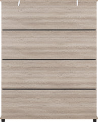 OLIVER 4 DOOR WARDROBE - LIGHT OAK EFFECT
