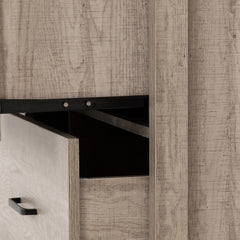 OLIVER 6 DRAWER CHEST - LIGHT OAK EFFECT