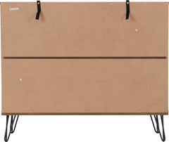OTTAWA 1 DOOR 3 DRAWER SIDEBOARD - MEDIUM OAK EFFECT/BLACK