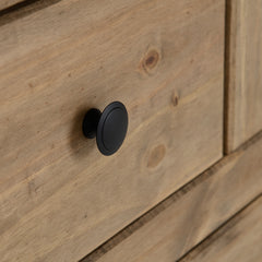 PANAMA 2+2 DRAWER CHEST - NATURAL WAX