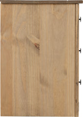 PANAMA 3 DRAWER BEDSIDE - NATURAL WAX
