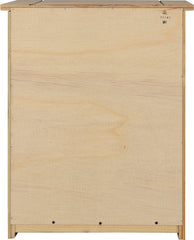 PANAMA 3 DRAWER BEDSIDE - NATURAL WAX