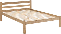 PANAMA 4'6" Double BED in NATURAL WAX