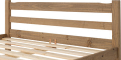 PANAMA 4'6" Double BED in NATURAL WAX