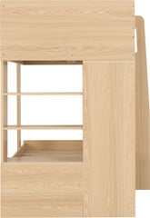 PLUTO BUNK BED - GREY/OAK EFFECT