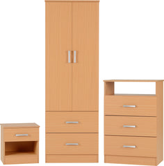 POLAR BEDROOM SET - BEECH Wood