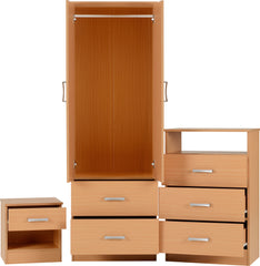 POLAR BEDROOM SET - BEECH Wood