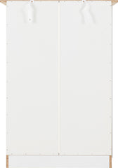 PORTLAND 3+2 DRAWER CHEST - WHITE/OAK EFFECT