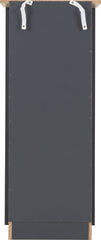 PORTLAND 5 DRAWER NARROW CHEST - GREY/OAK EFFECT