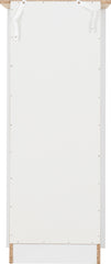 PORTLAND 5 DRAWER NARROW CHEST - WHITE/OAK EFFECT