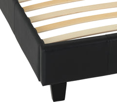 PRADO 3' BED - BLACK FAUX LEATHER