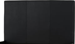PRADO 3' BED - BLACK FAUX LEATHER
