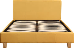 PRADO 4'6" BED - MUSTARD FABRIC