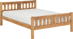 RIO 4'6" BED - DISTRESSED WAXED PINE
