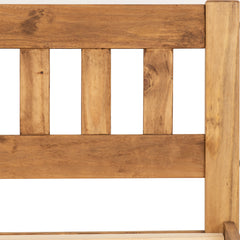 RIO 4'6" BED - DISTRESSED WAXED PINE