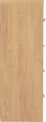 SEVILLE 3+2 DRAWER CHEST - GREY HIGH GLOSS/LIGHT OAK EFFECT VENEER