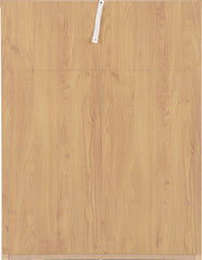 SEVILLE 3+2 DRAWER CHEST - WHITE HIGH GLOSS/LIGHT OAK EFFECT VENEER