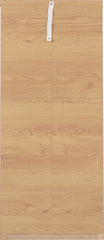 SEVILLE 5 DRAWER NARROW CHEST - GREY HIGH GLOSS/LIGHT OAK EFFECT VENEER