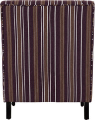 SHERBORNE FIRESIDE CHAIR - BURGUNDY STRIPE FABRIC