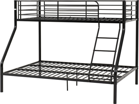 TANDI TRIPLE Sleeper Metal Bunk Bed in BLACK