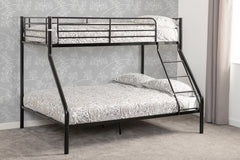 TANDI TRIPLE Sleeper Metal Bunk Bed in BLACK