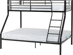 TANDI TRIPLE Sleeper Metal Bunk Bed in BLACK