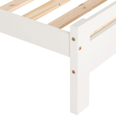 TOLEDO 3' Single Bed - WHITE WOODEN
