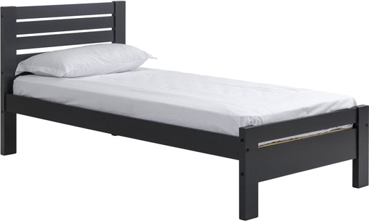 TOLEDO 3' Single Bed - Dark Grey