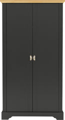 TOLEDO 2 DOOR WARDROBE - GREY/OAK EFFECT