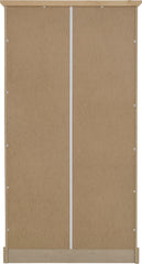 TOLEDO 2 DOOR WARDROBE - WHITE/OAK EFFECT