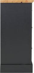 TOLEDO 2+2 DRAWER CHEST - GREY/OAK EFFECT
