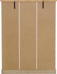 TOLEDO 3 DOOR WARDROBE - WHITE/OAK EFFECT