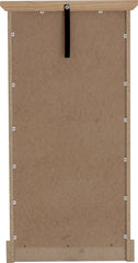 TOLEDO 5 DRAWER NARROW CHEST - WHITE/OAK EFFECT